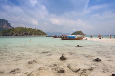 Geleneksel Tay longtail tekne, Phuket, Tayland