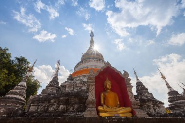 Wat Buppharam tapınak Chiangmai güzel tapınak , Thailan