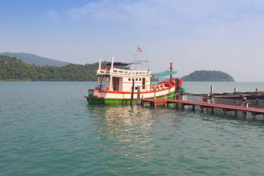 Tayland deniz iskele Balık tutma.
