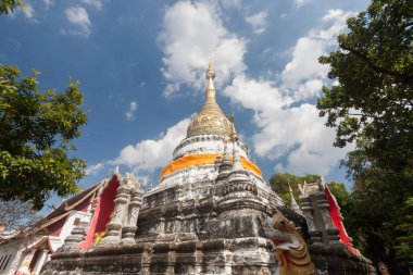 Wat Buppharam tapınak Chiangmai güzel tapınak , Thailan