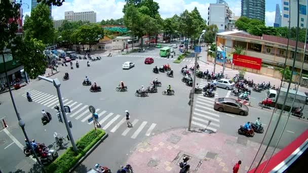 Chi Minh City Vietnam Maj 2017 Ruch Miejski Chi Minh — Wideo stockowe