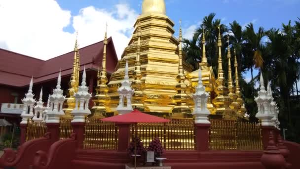 Храм Ват Пантао Чиангмае Таиланд — стоковое видео