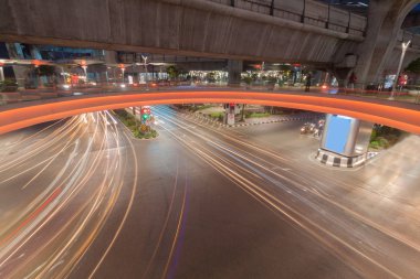 Bangkok, Tayland kavşakta trafik ışığı