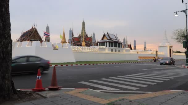 Wat Phra Kaew Tempel Van Emerald Buddha Bangkok Thailand — Stockvideo