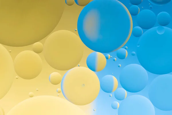 Gelbe Und Blaue Psychedelische Und Wasserabstrakte — Stockfoto