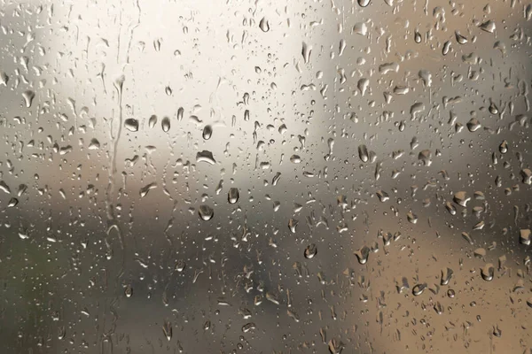 Cae Lluvia Sobre Ventana —  Fotos de Stock