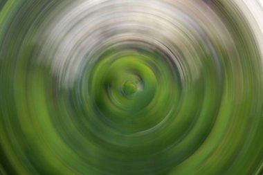 Soyut çember şablonu, muz yaprağı fotoğrafı tarafından yaratılan sanatsal fotoğraf işleme, arkaplan resmi olarak tasarım veya dekorasyon için çok renkli güzel desen.