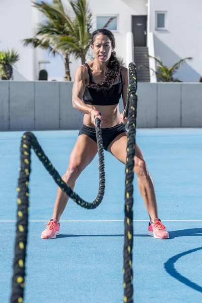 çapraz koşu parkuru uygun ipi ile eğitim kadın