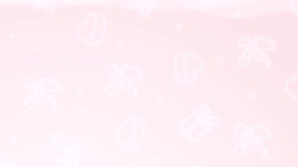Animato verticale rosa sfondo gravidanza concetto — Video Stock