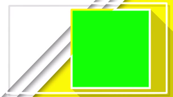 用于社交媒体的垂直循环动画模板，扁平风格，彩色键为白色和黄色。复制空间 — 图库视频影像