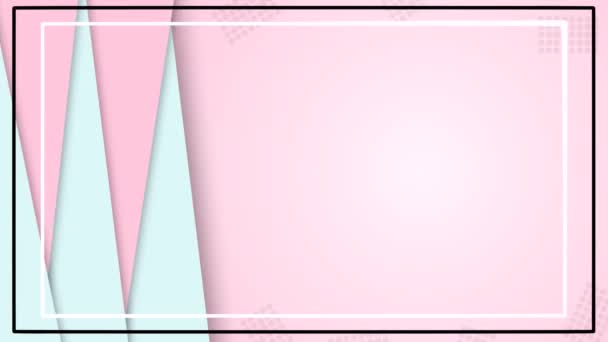 Fondo de lazo abstracto animado vertical en colores rosa y azul — Vídeos de Stock