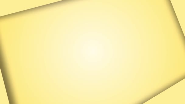 黄色和桦树纸剪环动画背景.复制空间 — 图库视频影像