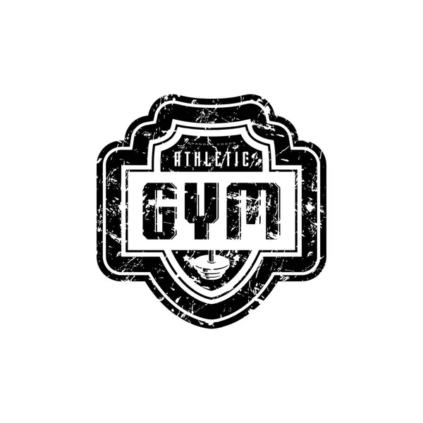 Gym Club Emblem För Shirt Klistermärke Och Tagga Grafisk Design — Stock vektor