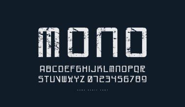 Siber tarzda monospaced sans serif yazı tipi