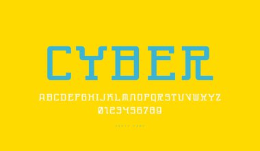 Siber tarzda monospaced serif yazı tipi