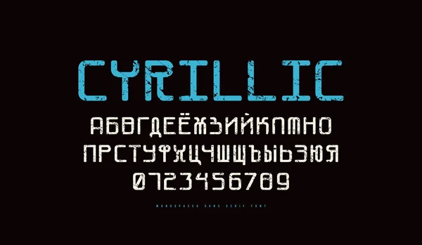 Шрифт Monaced Cyric sans serif с розовыми углами — стоковый вектор