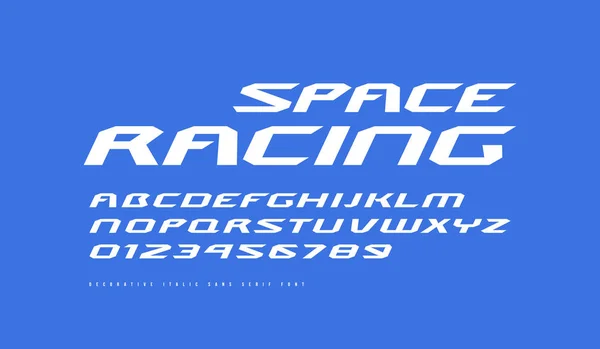 Расширенный шрифт Sans serif — стоковый вектор