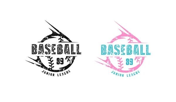Emblema de béisbol para la camiseta — Archivo Imágenes Vectoriales