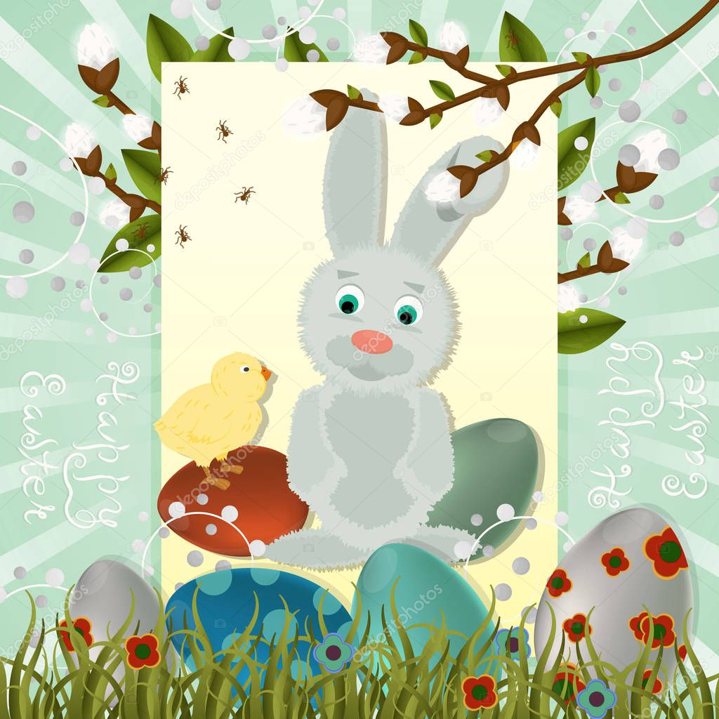 layout of Easter greeting card 12