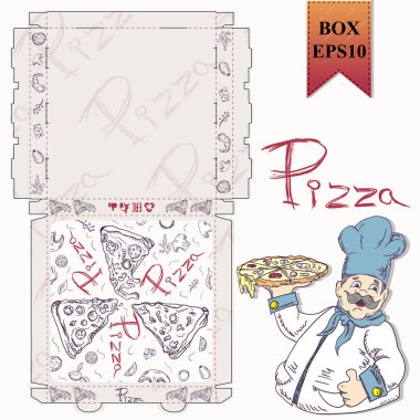 pizza gıda tasarımı i için ambalaj kutusu hazır layout_8_of