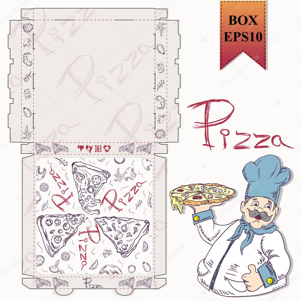 ready made layout_8_of the packaging box for pizza food design i