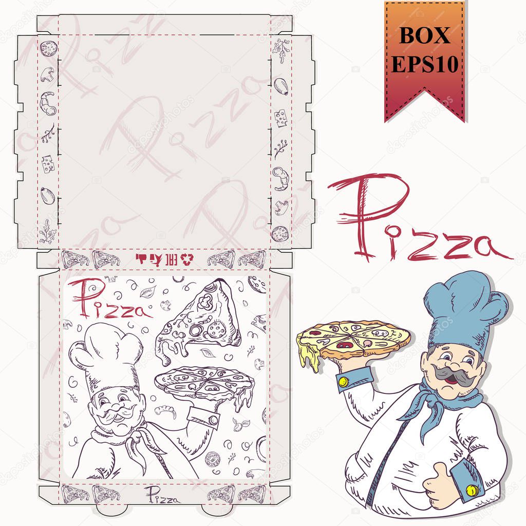 ready made layout_9_of the packaging box for pizza food design i