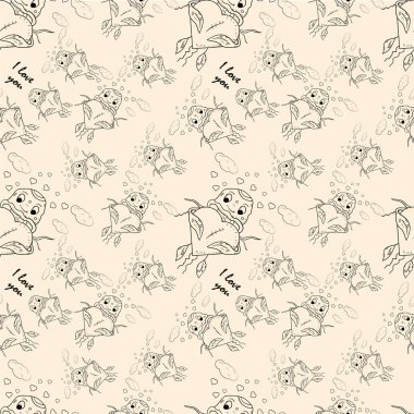 bir sarılma denizanası konturlu dikişsiz çocuk illüstrasyon