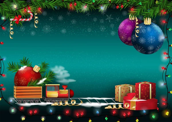 Nouvel An Noël 2 fond pour la conception de décoration de cartes a — Image vectorielle