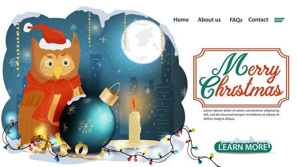 Banner Para Natal Design Ano Novo Páginas Web Aplicações Móveis —  Vetores de Stock