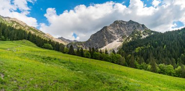 Entschenkopf, Yukarı ve Aşağı Gaisalpsee ve Allgau Alpleri 'nin muhteşem panoramik manzarasıyla kesişiyor.