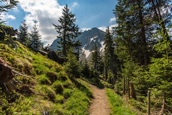 Entschenkopf Crossing Fantastic Panoramic View Upper Lower Gaisalpsee Allgau Alps — Stock Photo, Image