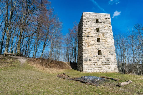 Traumhafte Wanderung Auf Der Schwäbischen Alb Zur Ruine Schalksburg Bei — Stockfoto