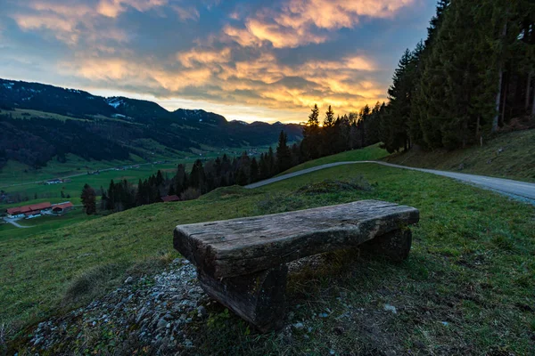 Színes Őszi Túra Közelében Immenstadt Allgau — Stock Fotó