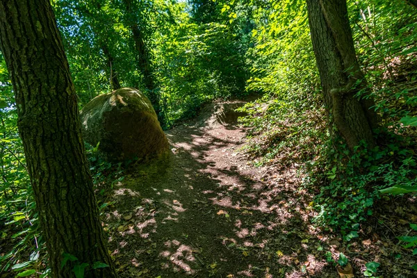 Fantastisk Vandring Nära Sipplingen Vid Bodensjön Med Underbar Utsikt Och — Stockfoto