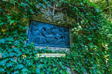 Heiligenberg 'deki güzel Constance Gölü' nün panorama yolu boyunca