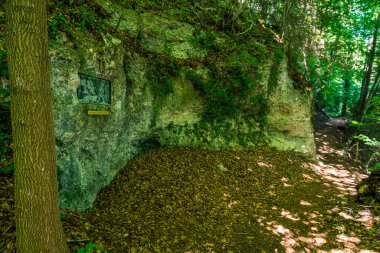 Heiligenberg 'deki güzel Constance Gölü' nün panorama yolu boyunca
