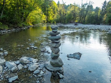 Allgau 'daki Grunten yakınlarında Burgberg ve Sonthofen arasındaki Starzlachklamm.