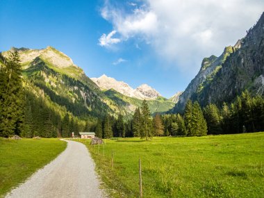 Nebelhorn 'dan Schneck, Hofats ve Oytal üzerinden Laufbacher Eck boyunca fantastik panoramik yürüyüş