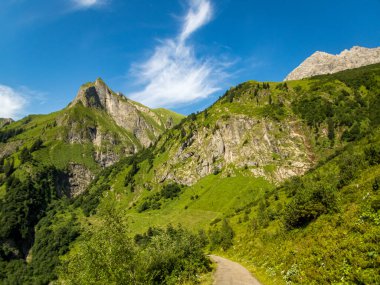 Nebelhorn 'dan Schneck, Hofats ve Oytal üzerinden Laufbacher Eck boyunca fantastik panoramik yürüyüş