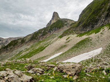 Nebelhorn 'dan Schneck, Hofats ve Oytal üzerinden Laufbacher Eck boyunca fantastik panoramik yürüyüş