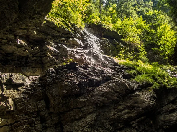 Desfiladeiro Rochoso Mais Profundo Europa Oberstdorf Até Kleinwalsertal — Fotografia de Stock