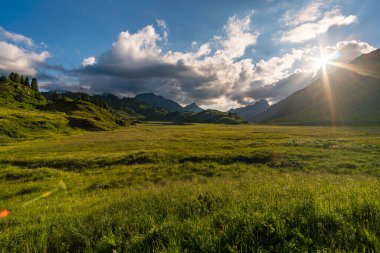 Vorarlberg 'deki güzel Lechquellen Dağları' nda muhteşem bir yürüyüş - Warth-Schrocken - Bregenzerwald