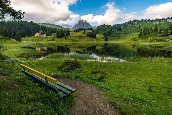 Traumhafte Wanderung Den Schönen Lechquellen Warth Schrocken Bregenzerwald Vorarlberg — Stockfoto