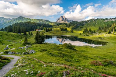Vorarlberg 'deki güzel Lechquellen Dağları' nda muhteşem bir yürüyüş - Warth-Schrocken - Bregenzerwald