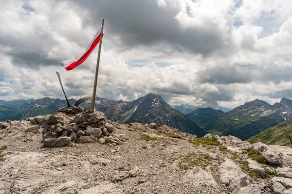 Traumhafte Wanderung Den Lechquellen Vorarlberg Österreich Bei Lech Warth Bludenz — Stockfoto