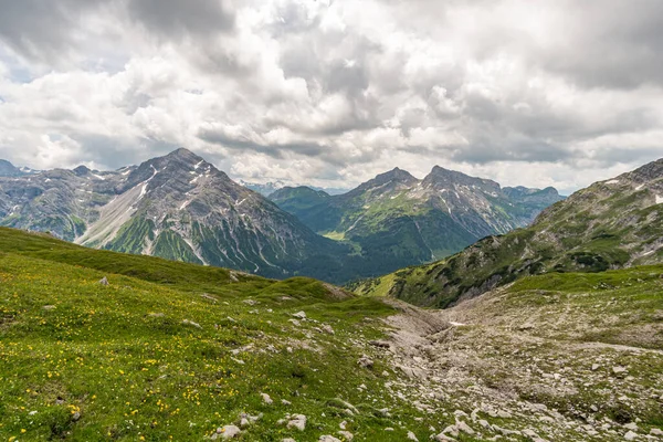 Traumhafte Wanderung Den Lechquellen Vorarlberg Österreich Bei Lech Warth Bludenz — Stockfoto