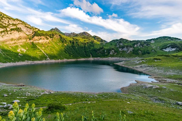 Lech Warth Bludenz Yakınlarındaki Vorarlberg Avusturya Daki Lechquellen Dağları Nda — Stok fotoğraf