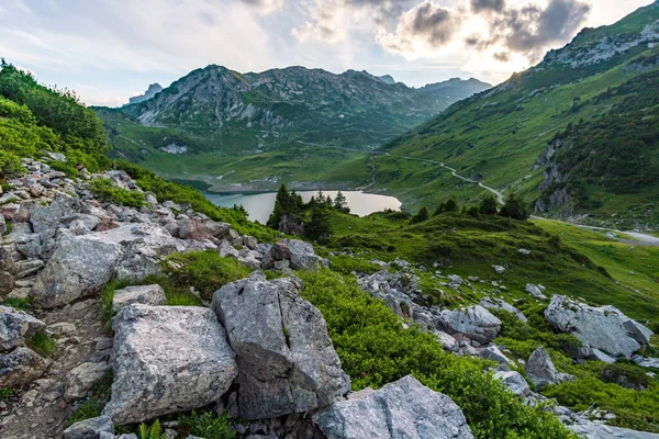 Fantastic Hike Lechquellen Mountains Vorarlberg Austria Lech Warth Bludenz — Stock Photo, Image