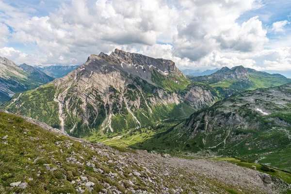 Traumhafte Wanderung Den Lechquellen Vorarlberg Österreich Bei Lech Warth Bludenz — Stockfoto