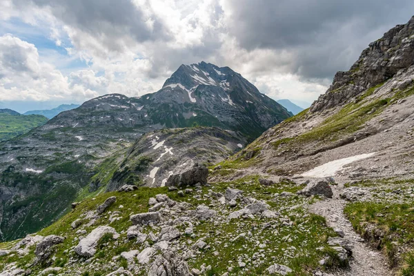 Fantástica Caminhada Nas Montanhas Lechquellen Vorarlberg Áustria Perto Lech Warth — Fotografia de Stock